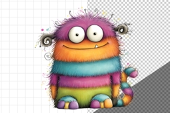 Watercolor Monster, Whimsical, Product Image 2