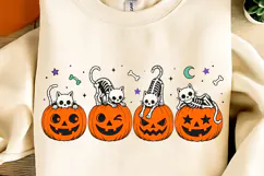 Spooky Season PNG, Halloween Pumpkin Cat PNG, Spooky Vibes Product Image 10