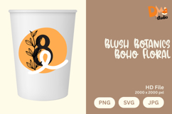 Blush Botanics Boho Floral Monogram Product Image 1
