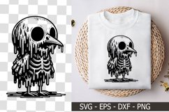 A Melting Bird Skeleton Character - Skeleton SVG Product Image 1