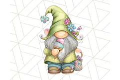 Ice Cream Gnome Clipart PNG Summer Dessert Art, Summer Gnome Product Image 5