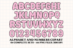 Baby Girl Alphabet, baby girl letters doodle, baby clipart Product Image 3