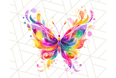 Colorful Butterfly Clipart PNG Clipart, Rainbow Butterfly Product Image 5