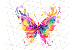 Colorful Butterfly Clipart PNG Clipart, Rainbow Butterfly Product Image 5