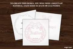Christmas Door Sign Laser Cut | Xmas Wreath Sign | SVG Product Image 2