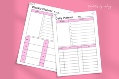 Minimalist Simple Daily &amp; Weekly Planner Template Product Image 3