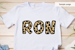 Cheetah Print Alphabet SVG, Animal Print Letters Product Image 9