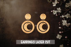 24 Celestial Style Laser Cut Earrings SVG File Product Image 10