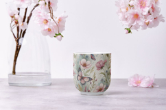 Wildflowers Butterfly Watercolor Pattern, Floral Butterfly Product Image 9