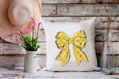 Yellow Luxury Coquette Bow PNG Chic Fashion Elegant Ribbon Product Image 9