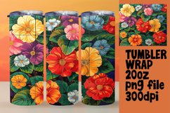 Summer Garden 20oz Tumbler Wraps - Sublime Sublimation Product Image 1