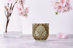 Amber Glow Toile Digital Paper Pack, Vintage Floral Toile Product Image 9