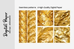 Golden Luxury Digital Papers Marble and Glitter digital Product Image 2