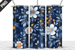 Flowers Tumbler Wrap | Sublimation Design | Tumble PNG Product Image 5