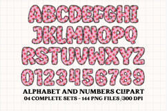 Shabby Chic letters doodle, shabby chic png alphabet clipart Product Image 3