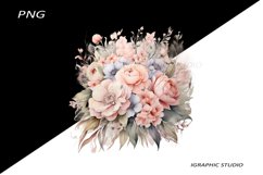 Peony Clipart, Peonies Png Product Image 1