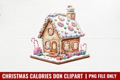 Christmas calories don Clipart PNG Product Image 1