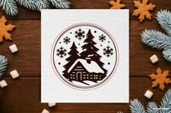 Winter Coffee Coasters SVG Bundle | Drink Coaster | SVG Product Image 9