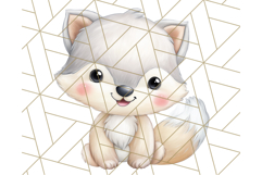 Cute Arctic Animal Clipart PNG, Cute Winter Animals Png Product Image 5