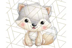 Cute Arctic Animal Clipart PNG, Cute Winter Animals Png Product Image 5