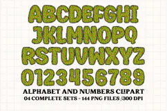 Christmas Alphabet png clipart, christmas letters doodle Product Image 3