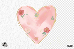 Floral Hearts PNG Clipart Product Image 1