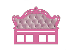 Miniature dollhouse headboard for bed digital download file Product Image 9