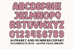 Halloween Alphabet png clipart, halloween letters doodle Product Image 3