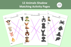 12 Animal Shadow Matching Activity Pages for Toddlers Product Image 9