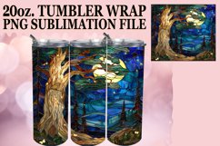 Landscape Beauty: Stained Glass Tumbler Art Product Image 1