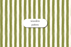 Sage Green Brushstroke Stripe Seamless Pattern Product Image 1