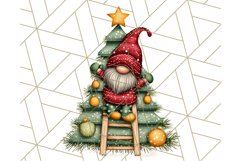 Christmas Gnome Clipart, Holiday Gnomes PNG Illustrations Product Image 5