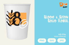Bloom &amp; Bison Boho Floral Monogram Product Image 1