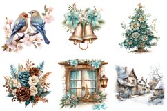 Sweet Winter Holiday Clipart, Set of 20 Png Bundle Product Image 4