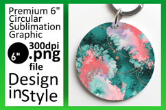 Bright Round Design Sublimation Template , Abstract Pattern Product Image 1