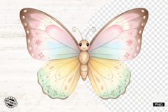 Pastel Spring Butterfly PNG Product Image 1