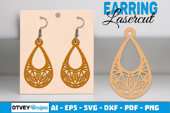 Mandala Earring Lasercut BUNDLES Product Image 12