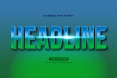 Earth Nature Green editable text effect vector template Product Image 3