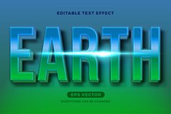Earth Nature Green editable text effect vector template Product Image 1