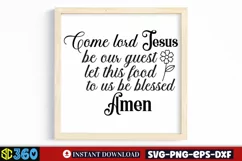 Come lord jesus be our guest let this food to us be blessed Product Image 1