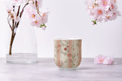 Coral Toile Digital Paper Pack, Vintage Floral Toile Product Image 9