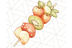 Pastel Summer Treats Clipart PNG, Cute Picnic Fair Food Art Product Image 2