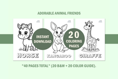 20 Cute Animal Coloring Book for Toddlers Product Image 9