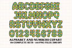 Geometric Alphabet png clipart, geometric letters doodle Product Image 3