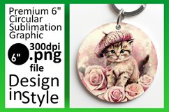 Cute Round Design Car Coaster PNG , Animals Product Image 1