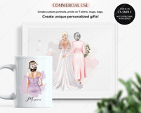 Mother of the Bride Clipart Bundle Portrait Creator Product Image 8