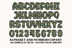 Earth Day Alphabet png clipart, earth day letters doodle Product Image 3