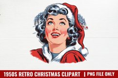 1950s Retro Christmas Sublimation PNG Product Image 1