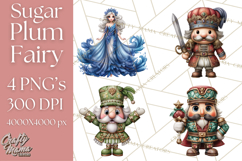 Nutcracker Ballet Clipart PNG, Sugar Plum Fairy &amp; Soldiers Product Image 1