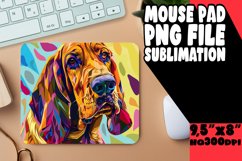Fun Abstract Dog Mouse Pad Design PNG Product Image 1